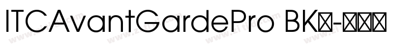 ITCAvantGardePro BK字字体转换